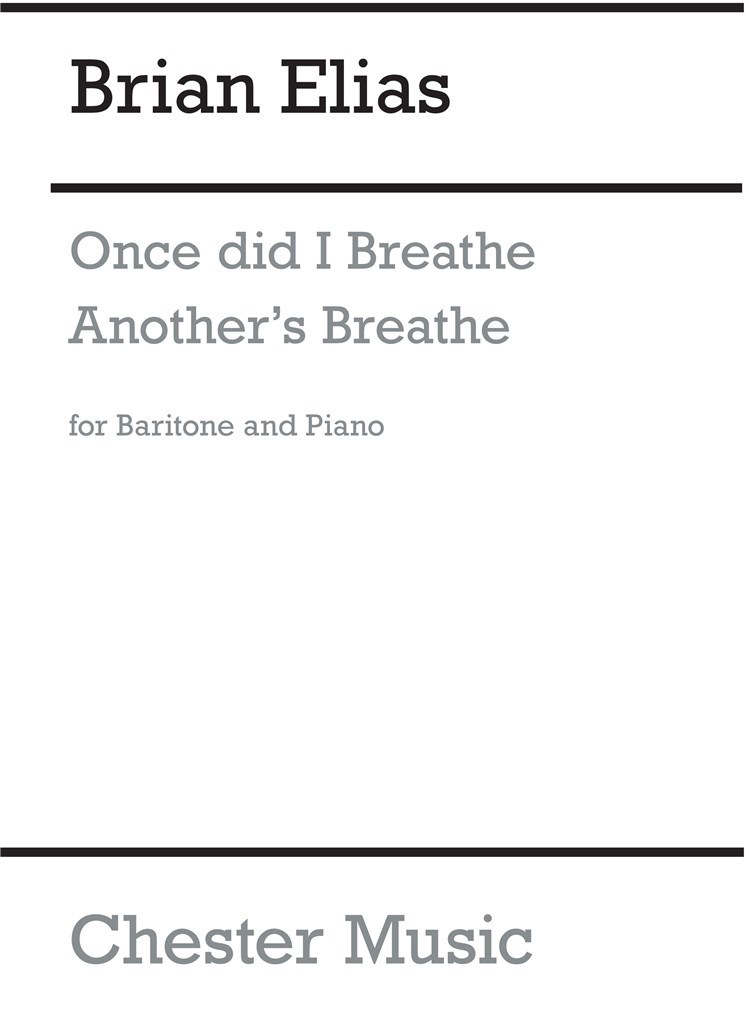 Once Did I Breathe Another's Breath